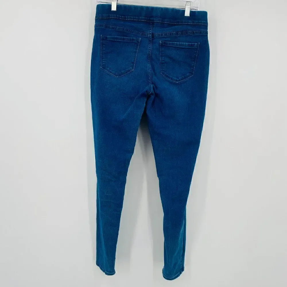 Old Navy Size 10 Medium Wash High Rise Super Skinny Pull On Jeans Stretch
